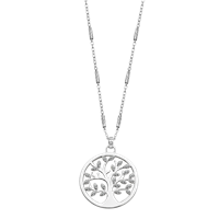 Necklace Lotus Woman Tree of life in Silver Zirconia LP1892-1/1 - LP1892-1/1